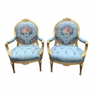 Vintage French Louis Xvi Chairs 1900 
