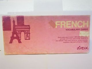 Vis - Ed French Vocabulary Cards Vintage Flash Cards Language 1000 Words