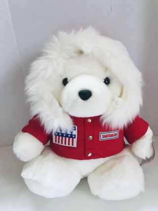 18” Vtg 1989 Christmas Santa Bear Polar Cub Dayton Hudson Plush Stuffed Bear Toy