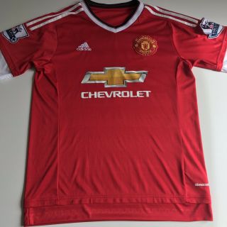 Adidas Manchester United Home Jersey Special Edition,  Size Large,  Memphis 7