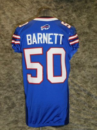 Buffalo Bills 2011 Game / Worn Jersey.  Nick Barnett.  Great Wear Team Loa