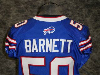 Buffalo Bills 2011 Game / Worn Jersey.  Nick Barnett.  Great Wear Team LOA 2
