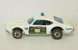 Vintage Hot Wheels Redline 1969 State Police Cruiser Car,  Law Enforcement,  12