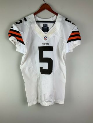 Cleveland Browns Team Issued Football Jersey 5 Lanning