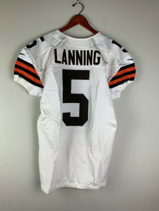 Cleveland Browns Team Issued Football Jersey 5 Lanning 3
