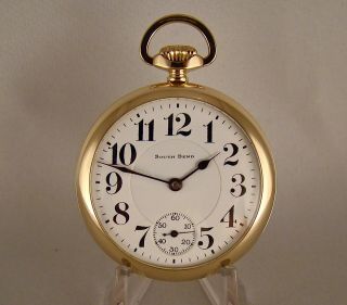 South Bend " 229 The Studebaker " 21j 10kgold Filled Open Face 16s Rr Pocket Watch