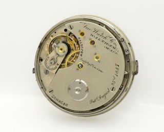 Very Rare Waltham 5 Minute Repeater Antique Pocket Watch Movement W/dial & Hands