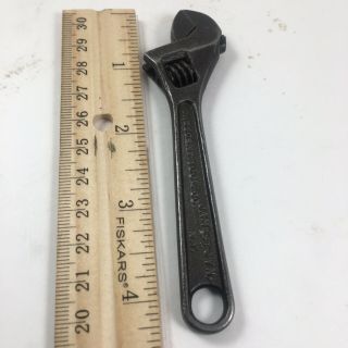Vintage Mini Crescent Tool Co.  4 " Inches Adjustable Wrench Jamestown,  Ny Usa