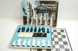 Vintage 1974 Lowe Renaissance Chess Set No 831 From Anri 4 " Kings