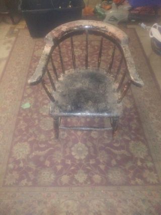 Antique Captains Chair Over 250yrs Old