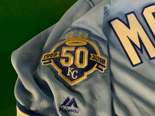 ROYALS GAME SPRING TRAINING JERSEY PATCH - MOUSTAKAS - BREWERS - JAYS 2