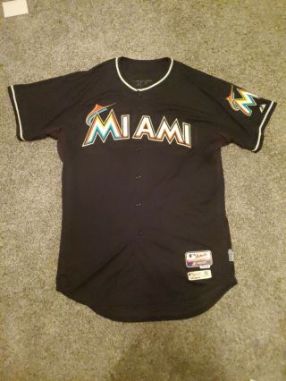 2015 Giancarlo Stanton Game Issued Miami Marlins Alternate Jersey 2