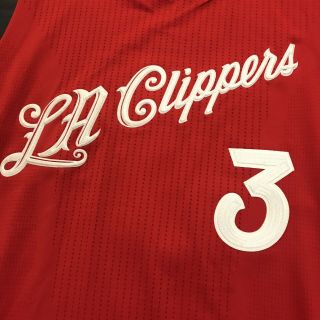 Authentic Chris Paul Game Issued Clippers Xmas Rev30 Jersey Worn 3