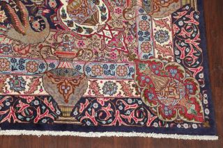 Vintage Dynasty Pictorial Kashmar Area Rug Hand - Knotted Living Room Wool 10 