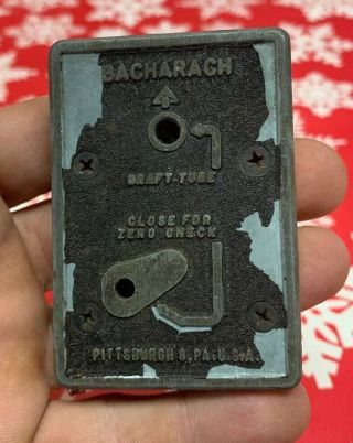 Vintage Bacharach Draftrite Pocket Gauge.  Old Pittsburgh Antique Tool 3