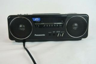 Vintage Panasonic Rc - X210a Fm Am Radio Alarm Clock Boombox - Shippin