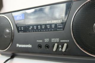 Vintage PANASONIC RC - X210A FM AM Radio Alarm Clock Boombox - SHIPPIN 2