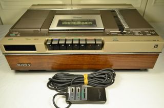 Vintage Sony Betamax Videocassette Recorder Sl - 5600 Not,  Pristine Cond.
