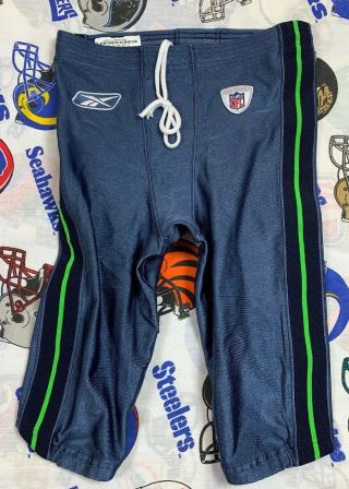 Game Worn Reebok 2009 Seattle Seahawks Nfl Pants 100 Authentic