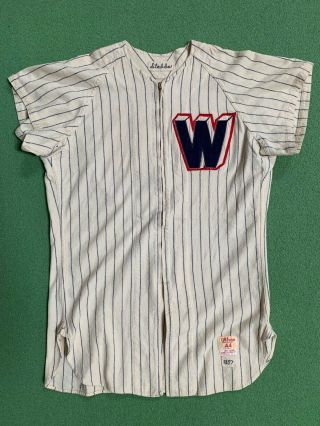 1957 Chuck Stobbs Washington Senators Game - Flannel Jersey (rare 3 - D Style)
