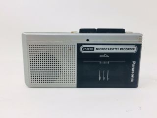 Vintage Panasonic Microcassette Recorder 2 Speed Model Rn - 107 With Tape