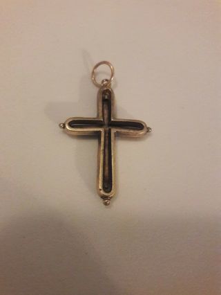 Antique Victorian 14k Gold Cross Seed Pearl 2