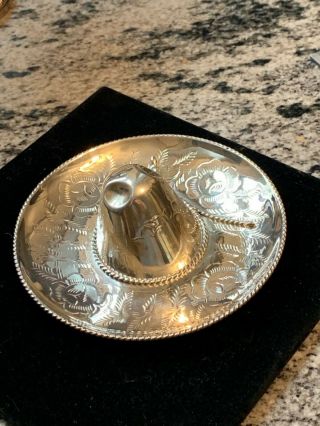 Vintage Silver Sombrero From Mexico 37 Grams 4 Inch Diameter