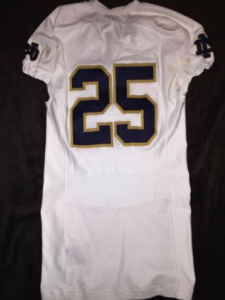 Notre Dame Football Away Game Jersey 2015 - 25 2