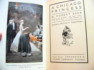 RARE 1904 1st Edition A CHICAGO PRINCESS By ROBERT BARR Illustrated 3