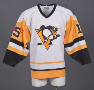 1990 - 91 Randy Gilhen Pittsburgh Penguins Game Worn Hockey Jersey 3