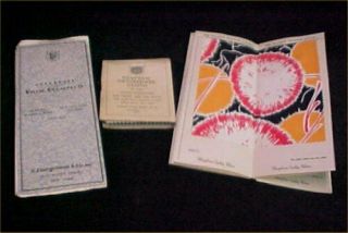 3 Vintage Antique Cotton Fabric Sample Swatch Books 1920s Alreco & More