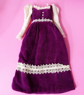 Vintage Barbie Victorian Velvet Dress