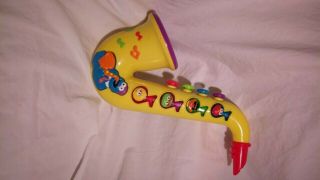 1999 Sesame Street Cookie Monster Musical Saxophone Mattel Toy VTG 2