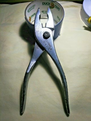 Vintage Snap On Grip Pliers 137a—1962 7.  5 Inch