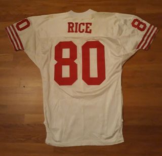 Jerry Rice 1991 Game Worn Jersey Team Pro Issue Cut