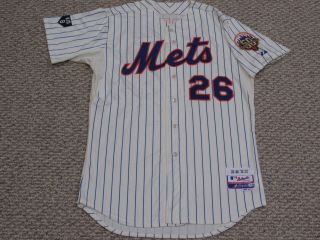GOODWIN size 46 26 2012 Mets game jersey issued Home Cream MLB HOLO 2 PATCH 2