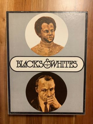 Rare Vintage 1970 Blacks And Whites Board Game By Psychology Today 100 Complete