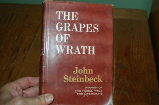 The Grapes Of Wrath John Steinbeck ©1939 Hc With Dust Jacket Book Club Edition