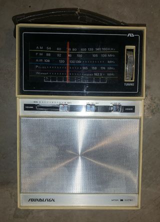 Vintage Soundesign Am/fm Transistor Radio Model 2422