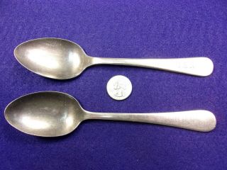 1 Of 2,  Vtg Antique " Reed & Barton " Us Navy Usn Stainless? Steel Spoons