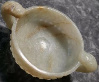 Philip’s 17miles Old Estate Chinese Ming Jade Dragons Libation Cup Asian China
