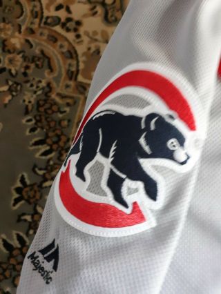 2017 Montgomery Cubs Gameworn July 4th Jersey Authentic Majestic Hologram Sz 50 3