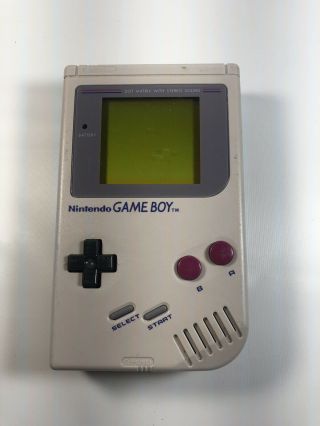 Nintendo Game Boy Dmg - 01 Gray Vintage Handheld System Parts Only 105