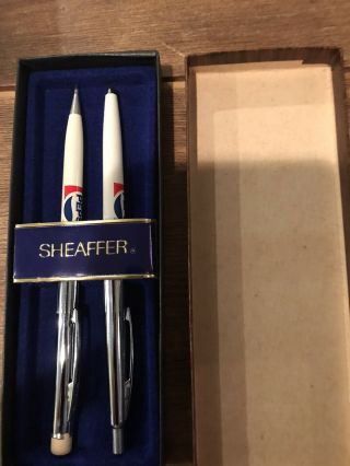 Vintage Sheaffer Pen And Pencil Pepsi Set
