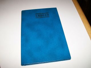 Vintage Ledger Officlal Account Books / Westab / Mead 64 - 5096 128 Numbered Pages
