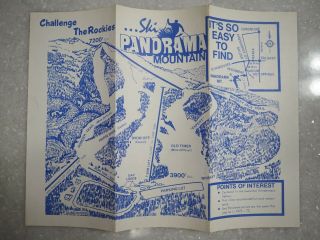 Vintage 1972 - 73 Panorama Mountain Skiing Brochure Invermere British Columbia