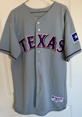Texas Rangers Jerry Narron 5 Majestic Team - Issued Gray Road Jersey (Size 46) 2