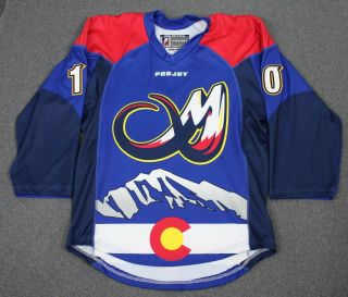 Colorado Mammoth Colton Clark 10 Game Autographed Projoy NLL Jersey 52 2
