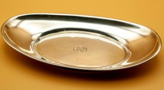 Gorham Puritan Sterling Silver Vintage Antique 4463 Oval Bread Serving Tray Dish
