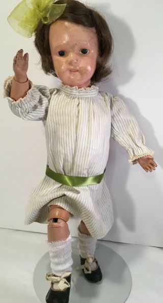 Antique Schoenhut Wood Doll 17 " Miss Dolly 316 1920